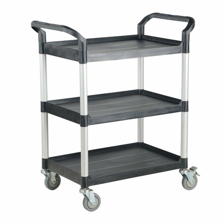 VESTIL Commercial Cart, 33x19, 3 Shelf, Steel, 3 Shelves, 550 lb CSC-S